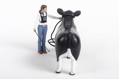 Cattle Showmen Kit: Girl Figurine and Rope Halter
